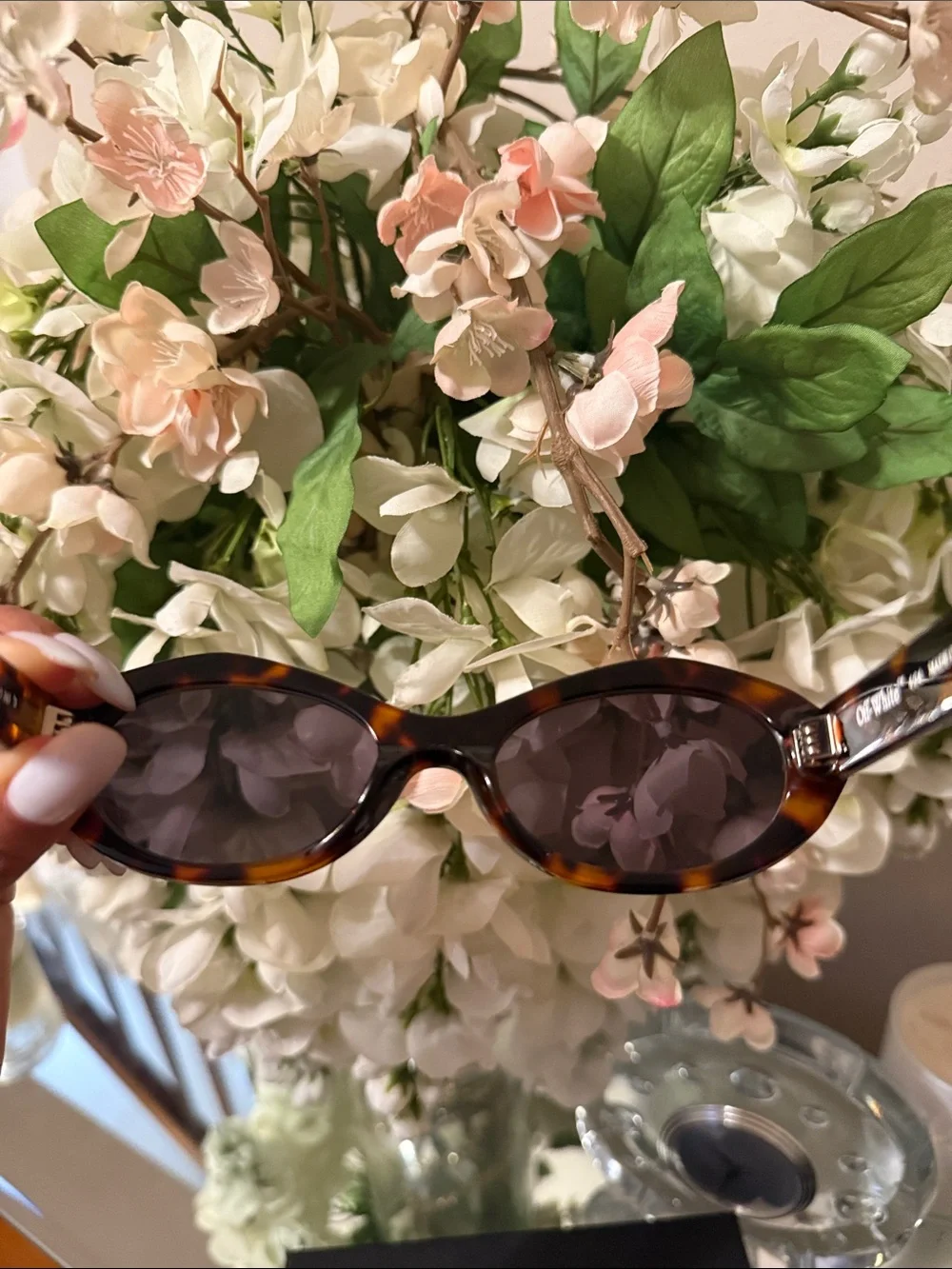 Off-White Edison sunglasses Havana Dark grey